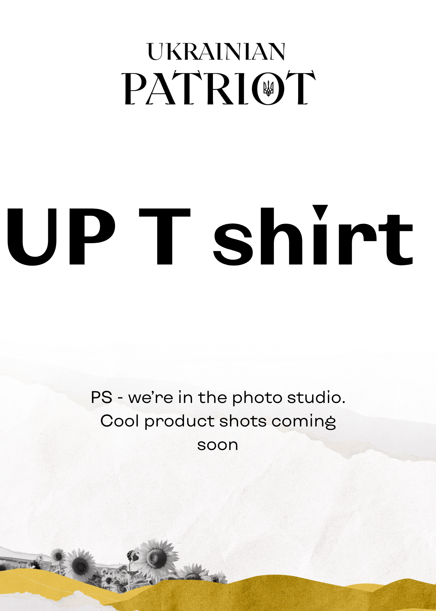Ukrainian Patriot T shirt (Brown)